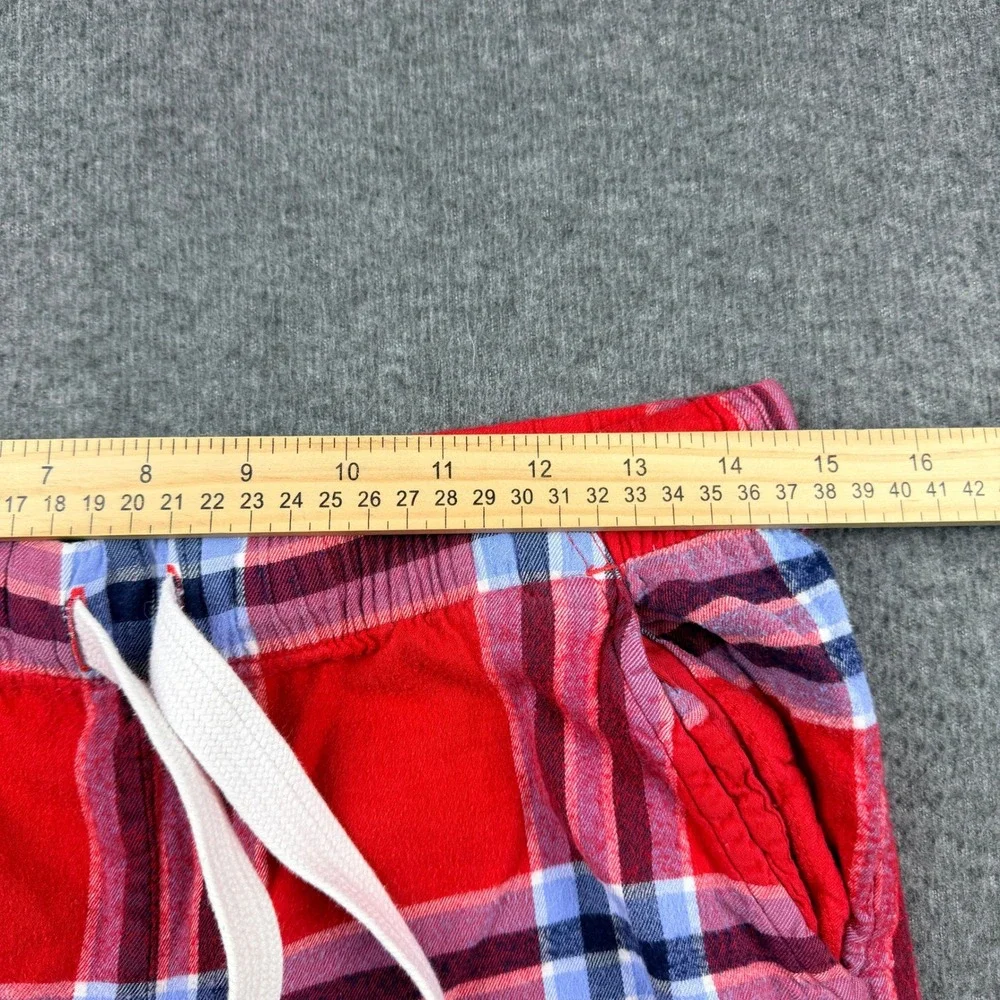 Aerie Red Plaid Pajama Pants Women's S Small Drawstring Lounge Sleepwear Pockets